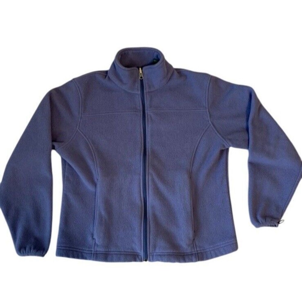 LL Bean Fleece‎ Jacket Full Zip Purple Women's Size S Reg 0